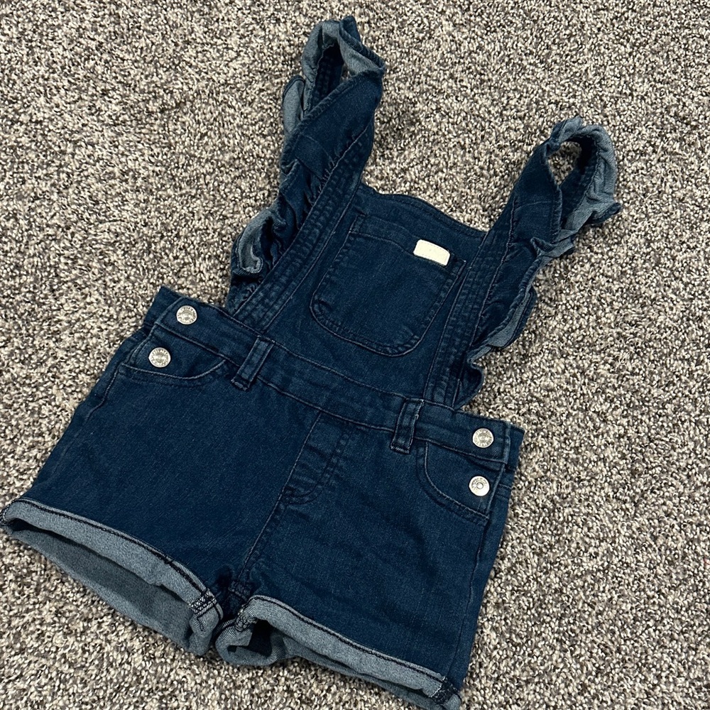 7 For All Mankind Dark Blue Kids Overalls